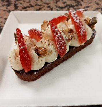 Croustillant chocolat fraise Voiron