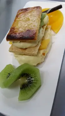 Biscuit et crème aux fruits Voiron